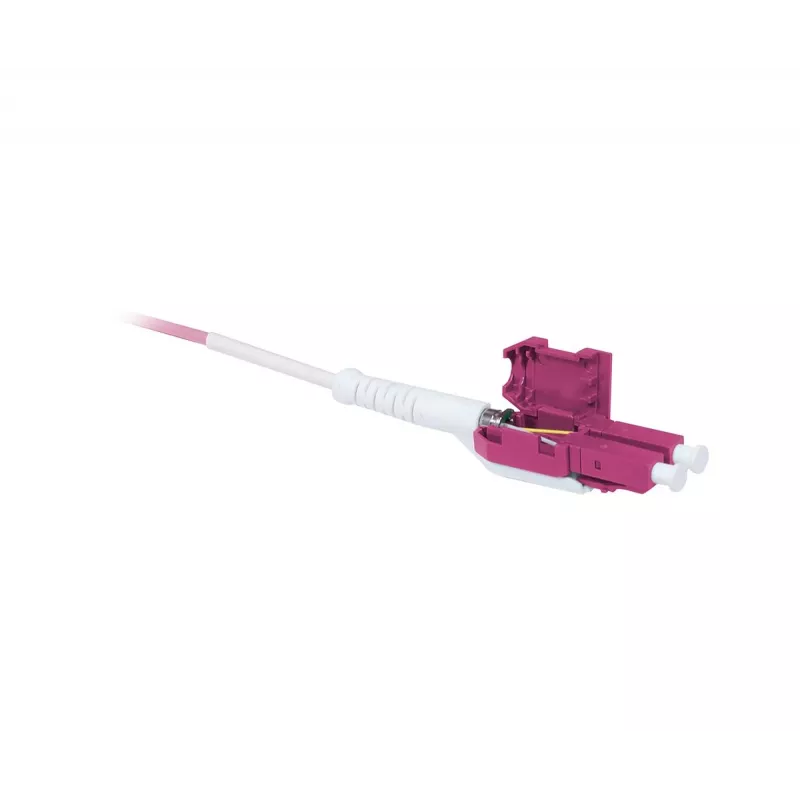 SYNERGY21 OM4 LC zu LC Duplex Uniboot Push-Pull Glasfaser-Patchkabel, 5m, Aqua, LSZH, 2mm