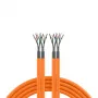 EFB Elektronik INFRALAN Cat.7 1000 AWG23 S/FTP 2x4P CPR Eca Orange 100m Installationskabel