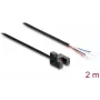 Delock Gabel-Lichtschranke 5 mm Typ R mit 4 offenen Kabelenden NPN L/D umschaltbar 2 m