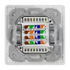 LOGILINK Cat.6A Wandanschlussdose 2xRJ45 STP, vertikal, signalweiß