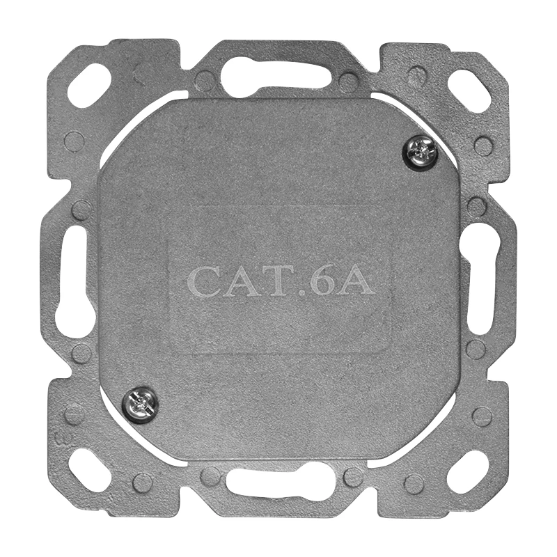 LOGILINK Cat.6A Wandanschlussdose 2xRJ45 STP, vertikal, signalweiß