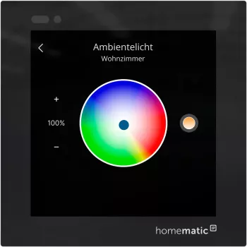 Homematic IP Glasdisplay - plus (HmIP-WGD-PL) Smart-Home-Touch-Bedienungsdisplay