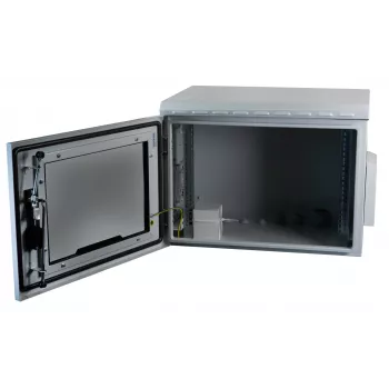 EFB Elektronik 691716IP55.2G Wandgehäuse 16U 600x600mm IP55 Glastür Lichtgrau RAL7035