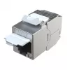 EFB Elektronik E-200130 Keystone Slim/Short Cat.6A geschirmtes Zink-Druckguss 10G Modul