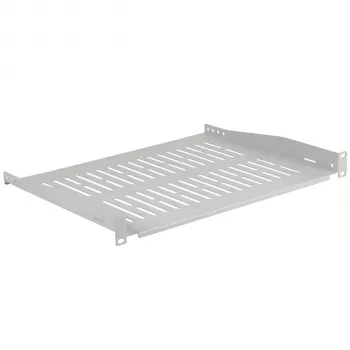 EFB Elektronik 19 inch 1U Festes Regal, 350 mm tief, 10 kg Belastung, Lichtgrau RAL 7035