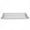 EFB Elektronik 19 inch 1U Festes Regal, 350 mm tief, 10 kg Belastung, Lichtgrau RAL 7035
