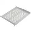 EFB Elektronik 19 inch 1U Festes Regal, 350 mm tief, 10 kg Belastung, Lichtgrau RAL 7035