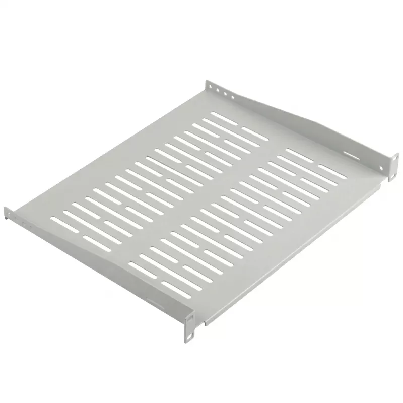 EFB Elektronik 19 inch 1U Festes Regal, 350 mm tief, 10 kg Belastung, Lichtgrau RAL 7035