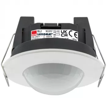 BEG BRCK LUXOMAT BL-2-DE Decken-Einbau-Bewegungsmelder PIR, 360°, 2300 W, Weiß