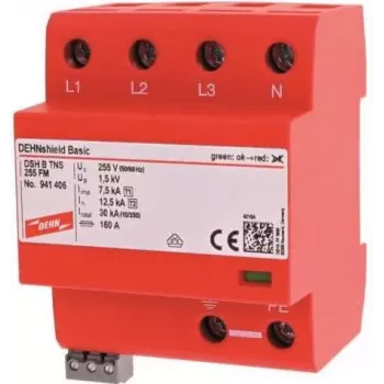 DEHN DSH B TNS 255 FM Kombinierter Blitz- und Überspannungsableiter Typ 1+2 für TNS-Systeme