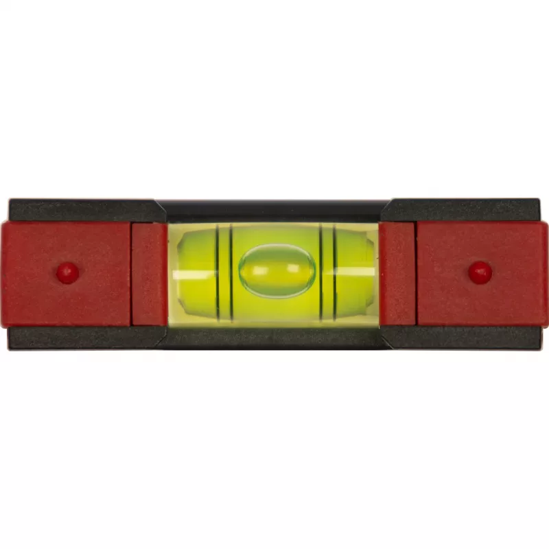 WIHA Mini-Wasserwaage Pocket 8 cm Grau/Rot mit Magnet