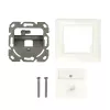 LogiLink Keystone-Abdeckung für 1 Modul, deutscher Typ, Reinweiß