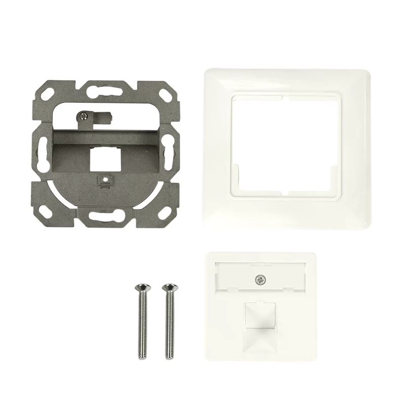 LogiLink Keystone-Abdeckung für 1 Modul, deutscher Typ, Reinweiß