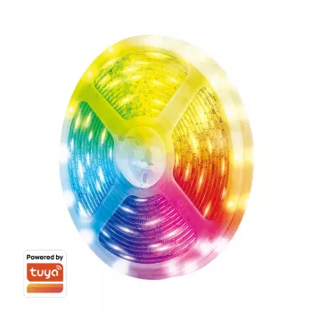 LogiLink WiFi Smart RGB+5700K Lichtleiste, 5m, Tuya-kompatibel