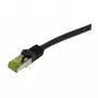 Synergy21 CAT6A S/FTP Patchkabel RJ45, 500MHz, 20m, Schwarz, TPE/LSZH, Innen-/Außenbereich, UV-/Wasser-/Ölbeständig, AWG26, CAT7-Rohkabel