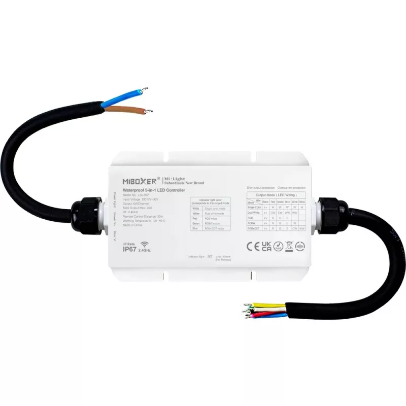Miboxer LS2-WP wasserdichter IP67 5-in-1 LED-Controller 2.4G