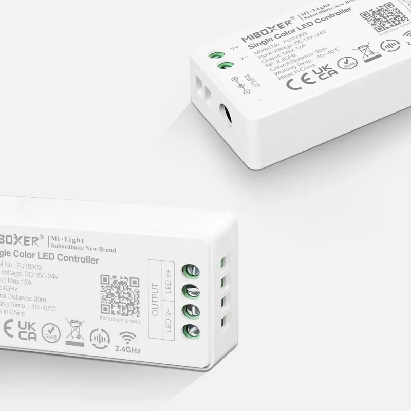 MIBOXER FUT036S Einzelfarben-2.4G-LED-Dimmer-Controller DC12-24V
