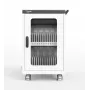 ALLNET 30-Geräte-Ladewagen mit 30 USB-A-Anschlüssen, 360W Gesamtleistung, abschließbarer Stahlschrank, 30W pro Gerät (CX30-30W)