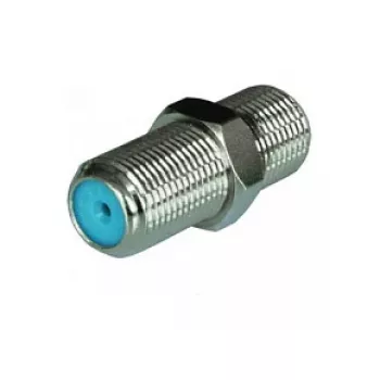 WISI DV 46HQ F-Buchse auf F-Buchse Koaxialadapter, 75 Ohm, 5-2400 MHz, Klasse A Schirmung, vernickeltes Messing