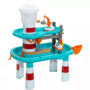 THEO KLEIN Aqua Action Wassertisch XXL, Leuchtturm-Spritzer