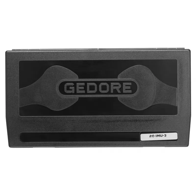 GEDORE 1/4 inch Steckschlüssel-Satz 20 IMU-3, 33-teilig, Sechskant 4-14 mm, 72-Zahn-Ratsche