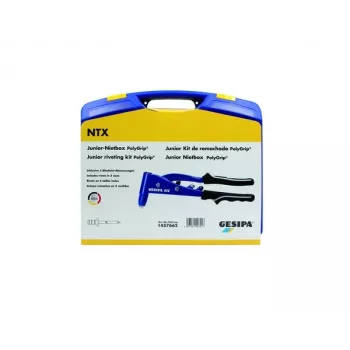 Gesipa PolyGrip® Junior Nietbox – 352-teiliges Blindniet-Sortiment im Blechkoffer
