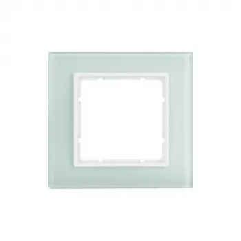 Berker B.7 Glas 1-fach Abdeckrahmen Polarweiß