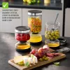 GEFU LAVINA Joghurt- und Quarksieb Glas 1,3 L mit Edelstahlsieb