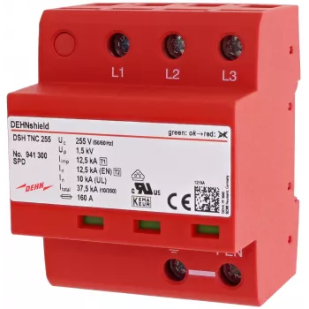 DEHN DSH TNC 255 DEHNshield Kombi-Überspannungsableiter für TN-C-Systeme