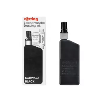 rOtring Isograph schwarze Pigmenttinte 23 ml für technische Zeichengeräte