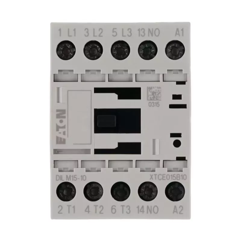 Eaton DILM15-10 24 V DC Leistungsschütz, 3-polig, 15 A, 7,5 kW, 1 NO Hilfskontakt