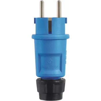 ABL Hightech SCHUKO-Stecker 100000066 fr-be Elamid Blau IP54 Typ 1520 10A