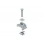 NIEDAX SPPGM30F Profil-Klemmkralle aus feuerverzinktem Stahl, Flansch 3-30 mm, M8-Gewinde