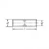 KLAUKE 28R Kupfer-Kerbverbinder für 95 mm² Kabel, DIN 46235, E-Cu