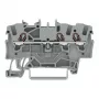 WAGO 2001-1301 3-Leiter-Durchgangsklemme, 1,5 mm², Push-in CAGE CLAMP, Ex e II, grau