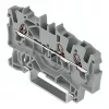 WAGO 2001-1301 3-Leiter-Durchgangsklemme, 1,5 mm², Push-in CAGE CLAMP, Ex e II, grau