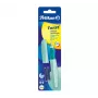 Pelikan Twist P457 Füllfederhalter, Mint, mittlere Feder, Edelstahl, Patronenfüllung, beidhändig, Deutschland
