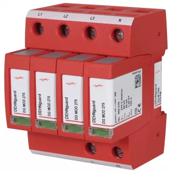 DEHNguard DG M TNS 275 FM Typ 2 Überspannungsableiter, 4-polig, 275 V AC, 40 kA, IP20, Hutschiene