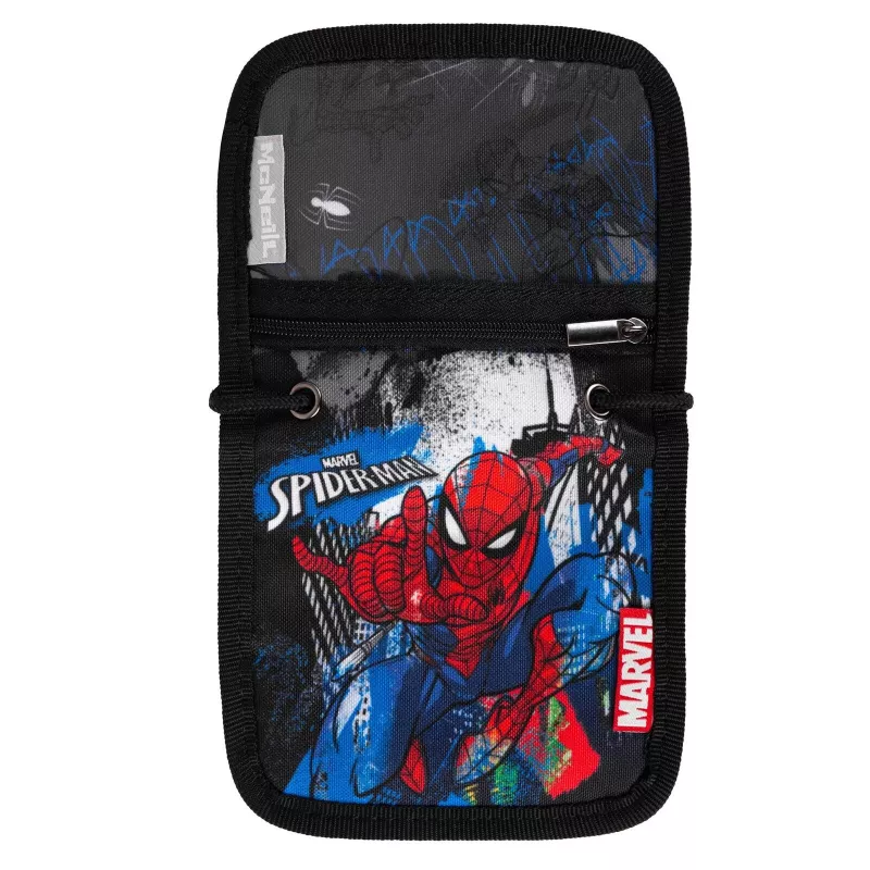 McNeill Marvel Spider-Man Brustbeutel mit Ausweisfenster, Rot/Blau