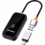 TechniSat Technicast 100 Kabelloser CarPlay- & Android-Auto-Adapter – Schwarz, USB-C, Plug & Play