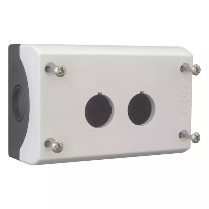 Eaton M22-I2 Leergehäuse für 2 Bedienelemente, Aufbaumontage, Lichtgrau RAL 7035