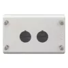 Eaton M22-I2 Leergehäuse für 2 Bedienelemente, Aufbaumontage, Lichtgrau RAL 7035