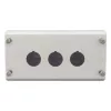 Eaton M22-I3 Aufputz-Gehäuse, 3 Ausschnitte, Grau RAL 7035, IP66/IP67/IP69K, 80x153x56mm