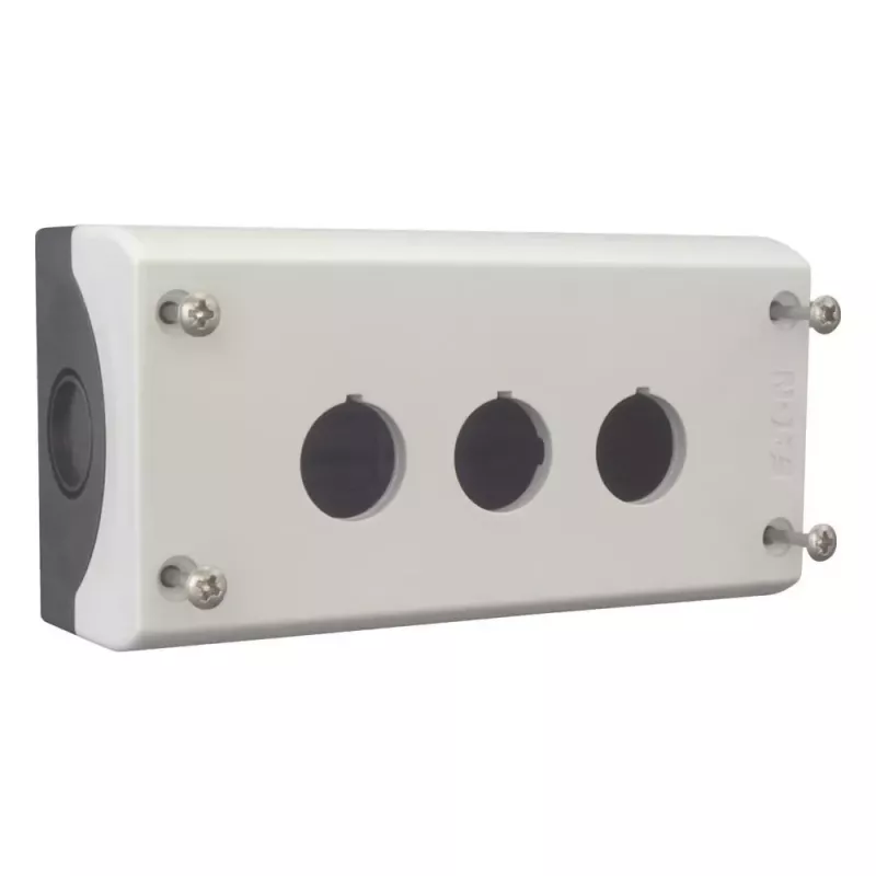Eaton M22-I3 Aufputz-Gehäuse, 3 Ausschnitte, Grau RAL 7035, IP66/IP67/IP69K, 80x153x56mm