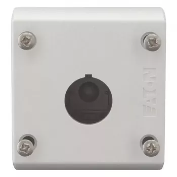 Eaton M22-I1 Aufputz-Leergehäuse, 1 Position, Grau RAL 7035, IP66, 80 x 72 x 56 mm