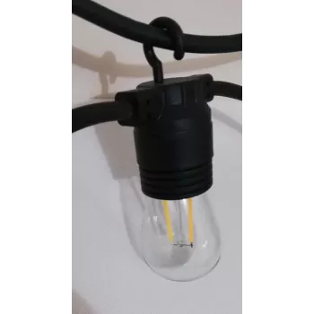 SYNERGY21 S21-LED-001138 LED Retrofit-Lampe S14 E27 Warmweiß 1,5W für Lichterketten