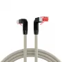 EFB Elektronik K4137GR.2 Cat.6A S/FTP LSZH Patchkabel, Draka UC900 TM21, 2x90 Grad, 2 m, Grau