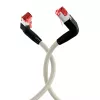 EFB Elektronik K4137GR.2 Cat.6A S/FTP LSZH Patchkabel, Draka UC900 TM21, 2x90 Grad, 2 m, Grau