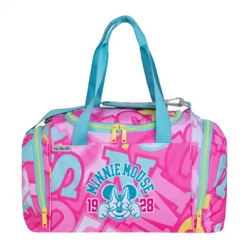 McNeill Disney Minnie Mouse Sporttasche, Pink/Rot, 16L, Polyester, Kinder