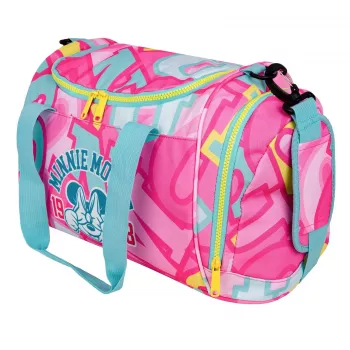 McNeill Disney Minnie Mouse Sporttasche, Pink/Rot, 16L, Polyester, Kinder